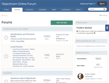 Tablet Screenshot of forum.objectivismonline.com